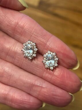 PAJ Sterling Silver Floral Sunburst Stud Earrings - Silver